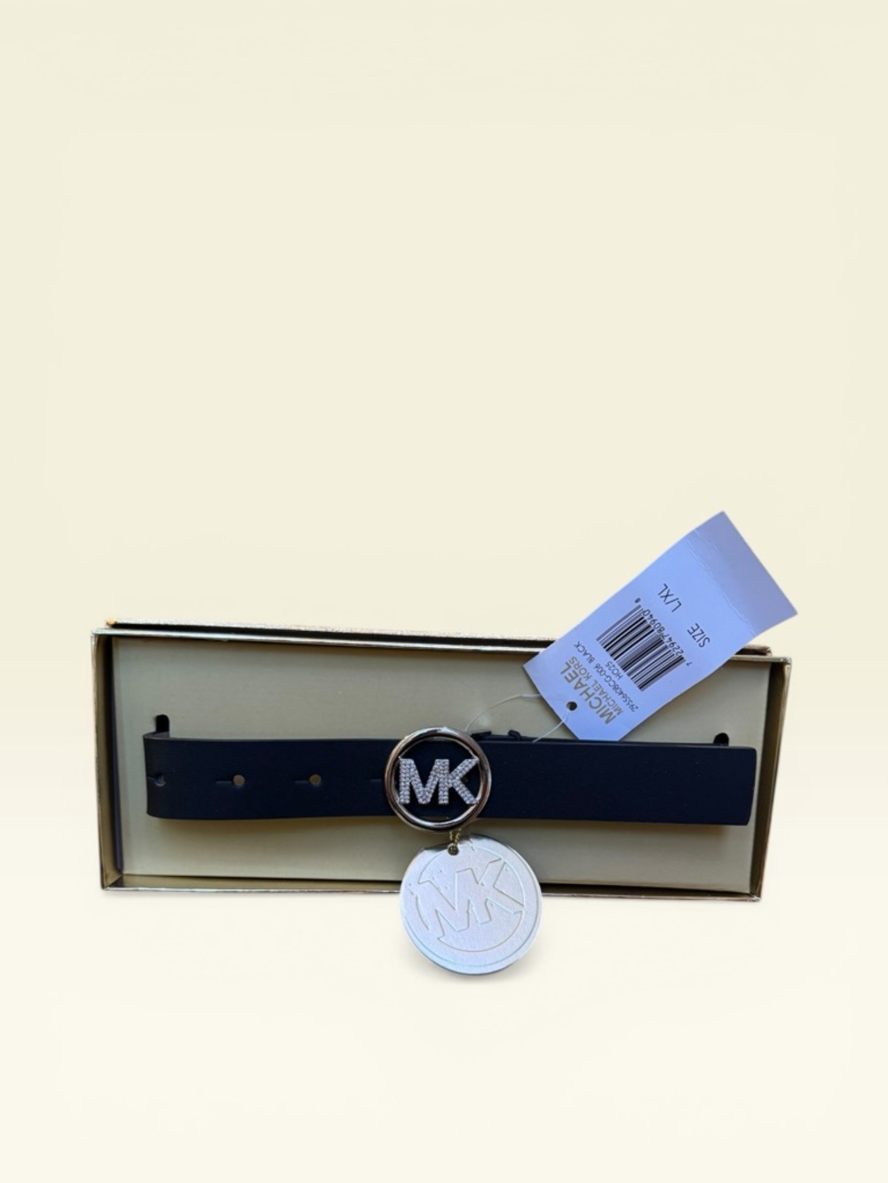 Michael Kors Women's Pave Logo Belt - Picture 2 of 4